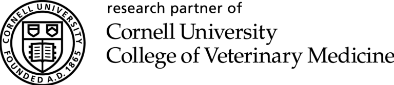 Logo of Cornell University Founded A.D. 1865; Research partners of Cornell University College of Veterinarian Medicine